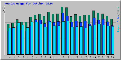 Hourly usage for October 2024